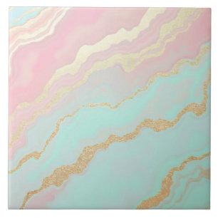 Roze Mint Goud Luxe Populaire Collectie Tegeltje