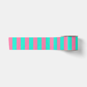Roze Mint Groen Strepen Design  Lint