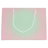 Roze Mint Ombre Gradient Aura Groot Cadeauzakje (Voorkant)