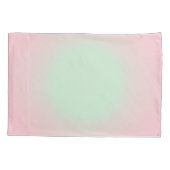 Roze Mint  Ombre Gradient Aura Kussensloop (Achterkant-Links)