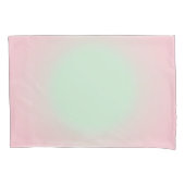 Roze Mint  Ombre Gradient Aura Kussensloop (Voorkant-Links)