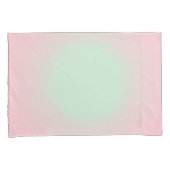 Roze Mint  Ombre Gradient Aura Kussensloop (Voorkant-Rechts)