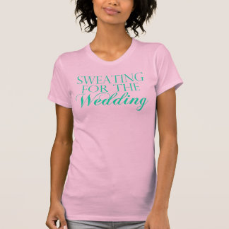 Roze & Mint Zweten Voor De Bruiloft. Singlet T-shirt