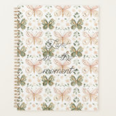 Roze Mintgroene Vlinders Planner (Voorkant)
