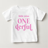 Roze Miss ONEderful 1st Eerste verjaardag (Voorkant)