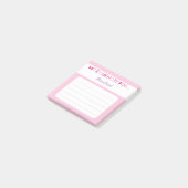 Roze Mitzvah Opmerking: 3x3 kleverige pad Post-it® Notes (Schuin)
