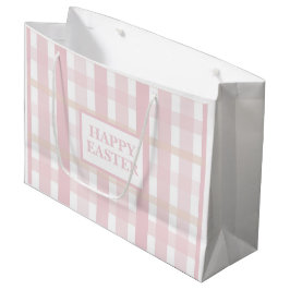 Roze Mix Plaid Groot Cadeauzakje