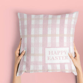 Roze Mix Plaid Kussen