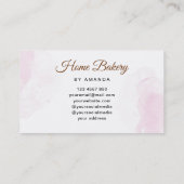 Roze Mixer Zuurdesembroodbakkerij Visitekaartje (Achterkant)