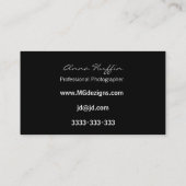 roze Mod Fotografie, camera Visitekaartje (Achterkant)