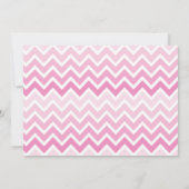 Roze Mod Monkey Birthday Party Invitation Kaart (Achterkant)