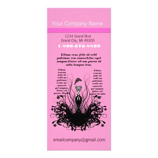 Roze Mode Diva Rack Kaart (Voorkant)