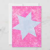 Roze Mode Doll Foto Verjaardagsfeestje Kaart (Achterkant)