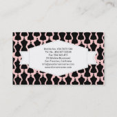 Roze Mode Stylist Personal Shopper Visitekaartje (Achterkant)