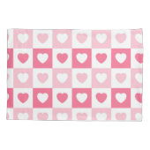 Roze Modern Heart Love Collectie Kussensloop (Achterkant)