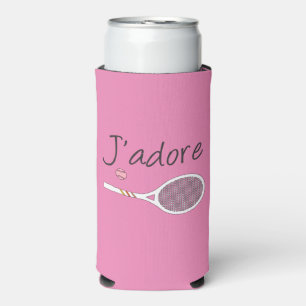 Roze Modern J'adore I Love Tennis