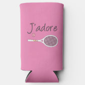 Roze Modern J'adore I Love Tennis (Voorkant)