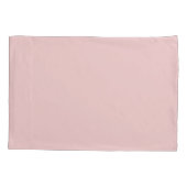 Roze Modern Script Girly Monogram Naam Kussensloop (Achterkant)