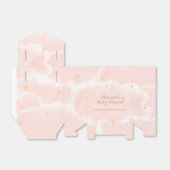 Roze Modern We Zijn Op Cloud Negen Meisje Baby sho Bedankdoosjes (Uitgevouwen)