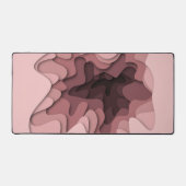 Roze Moderne Abstracte Kantoor antislip Bureaumat (Voorkant)