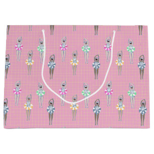 Roze moderne artistieke zwemmers groot cadeauzakje