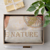 roze moderne bloemen en vogel tissuepapier (Geschenk)