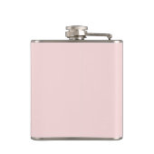 Roze moderne bruidsmeisje script ontwerp heupfles (Achterkant)
