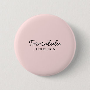 Roze moderne bruidsmeisje script ontwerp ronde button 5,7 cm