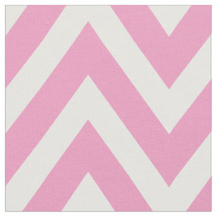 Roze Moderne Chevron Grote Schaal Stof