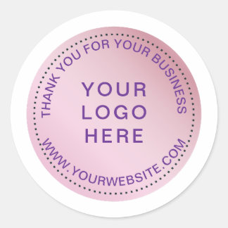 Roze Moderne Cirkel Sticker