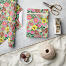 Roze, moderne daisy floral easter spring patroon w