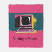 Roze Moderne Kunst  Computer Fleece Deken (Voorkant)