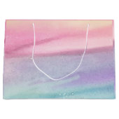 Roze Moderne Pastel Groot Cadeauzakje (Voorkant)