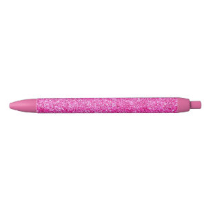 Roze moderne Sjabloon Trendy Girl Zwarte Inkt Pen