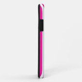 Roze moderne stripes Case-Mate iPhone case (Achterkant/rechts)