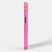Roze Moderne Trendy Monogrammed Case-Mate iPhone Case (Achterkant / Rechts)