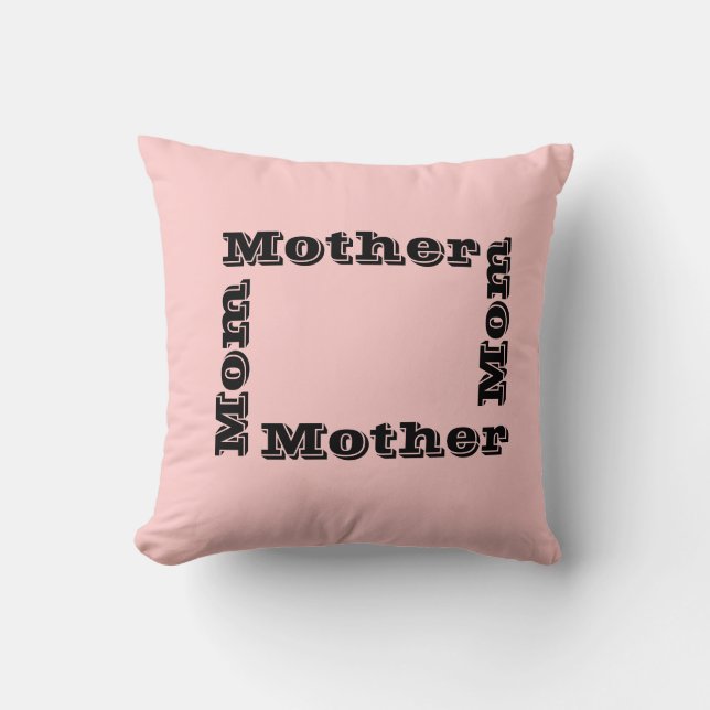Roze moeder Pillow Kussen (Voorkant)