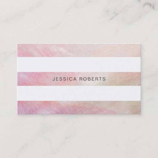 Roze moeder van parelband Patroon Visitekaartje (Voorkant)