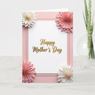 Roze Moederdag kaart