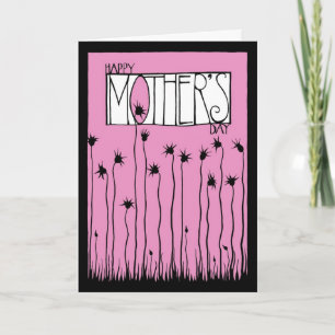 Roze Moederdag Kaart