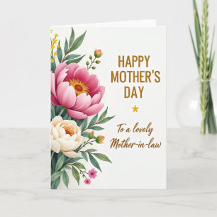 Roze Moederdag Takjes Kaart