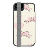 Roze moerpatroon incipio iPhone portemonnee hoesje (Agenda Achterkant)