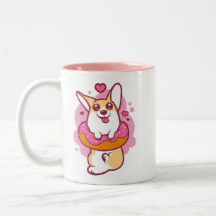 Roze Mok Donut Corgi