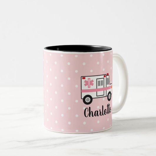 Roze Mok EMT Mok Gift for her (Voorkant rechts)