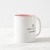 Roze Mok met twee tonen, 11 oz, aangepaste naam ve (Voorkant rechts)