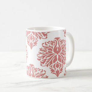 Roze Mok van Elegant Damask Coffee