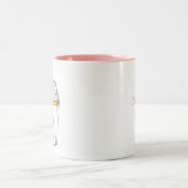 Roze Mok van het Hart Cupcake Aangepaste bruiloft (Center)