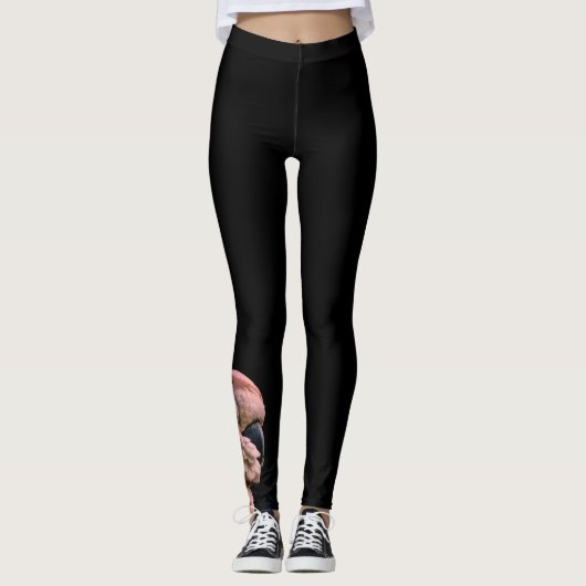 Roze Moluccan Cockatau Leggings (Voorkant)