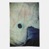 Roze Moluccan Cockatau Parrot dicht Theedoek (Verticaal)