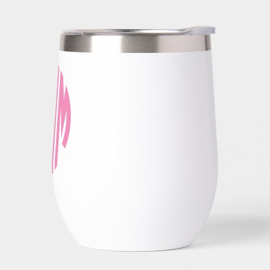 Roze MOM Cirkel Monogram Stijl (Links)